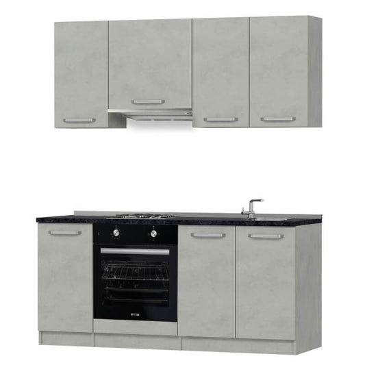 Cocina Sumy 180 cm hormigón.