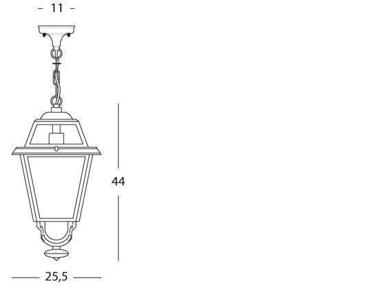 Suspensión línea elegancia grafito E27