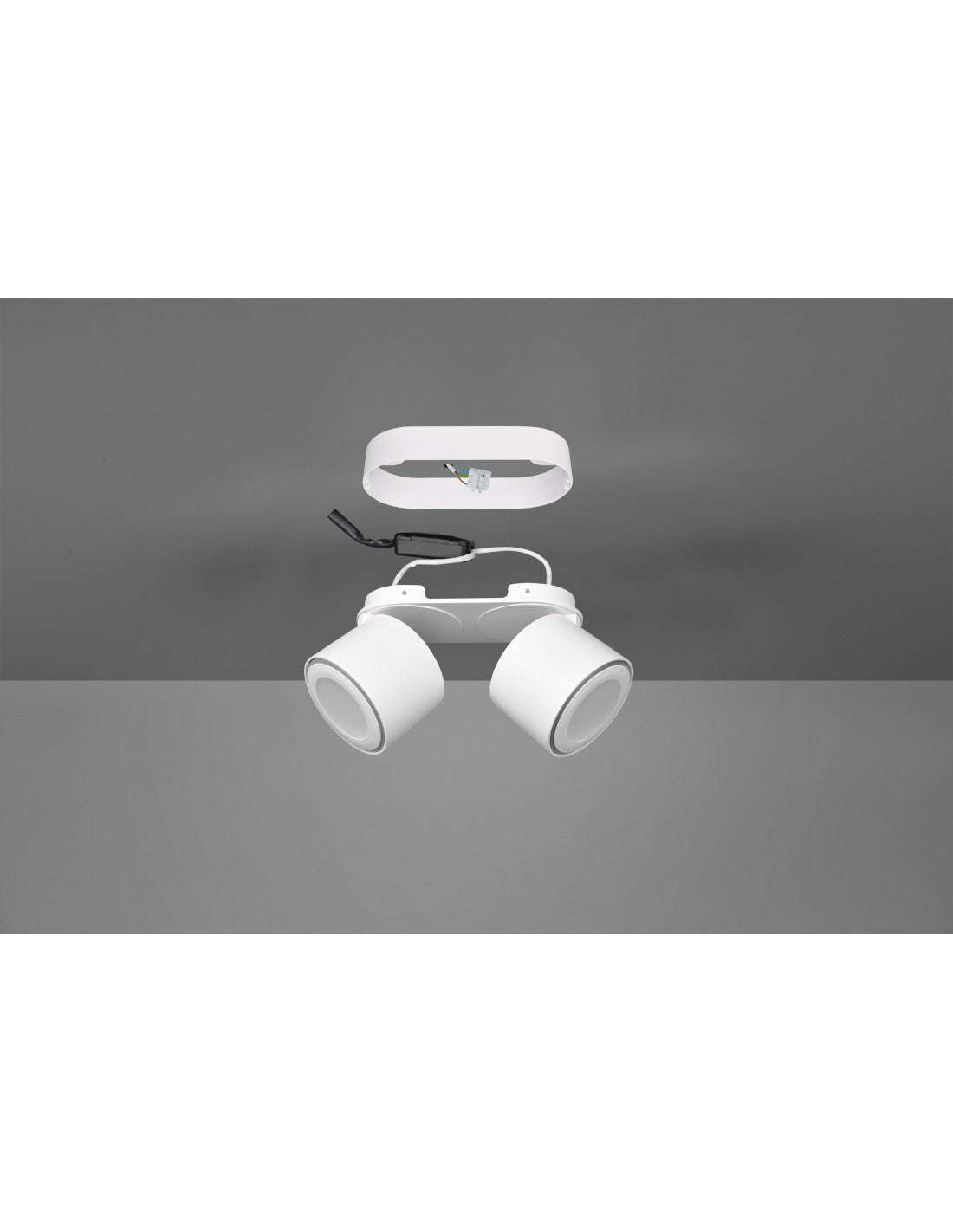 Lámpara de techo 2 focos LED L18 cm Taurus Blanco Trio Lighting