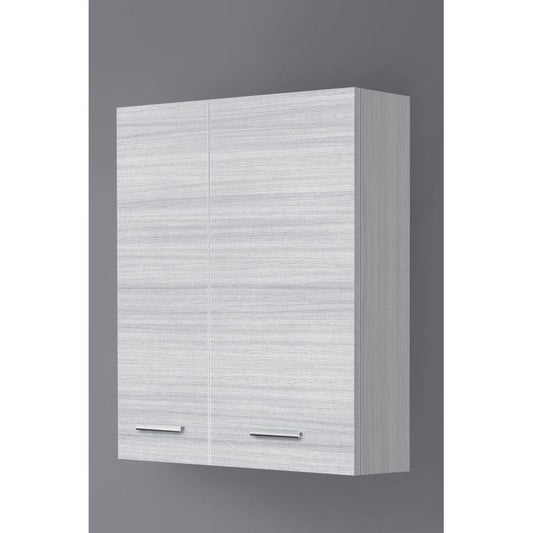 Mueble de baño de dos puertas Gris 60x18x h70 cm