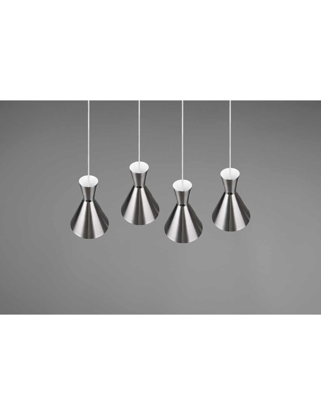 Lámpara Enzo Lineal 4xE27 Níquel Mate Trio Lighting