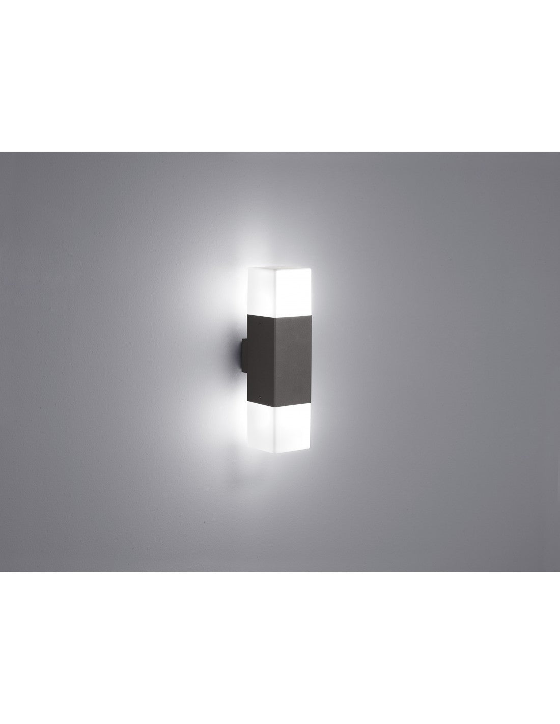 Aplique Exterior Doble Led Hudson Antracita Trio Lighting