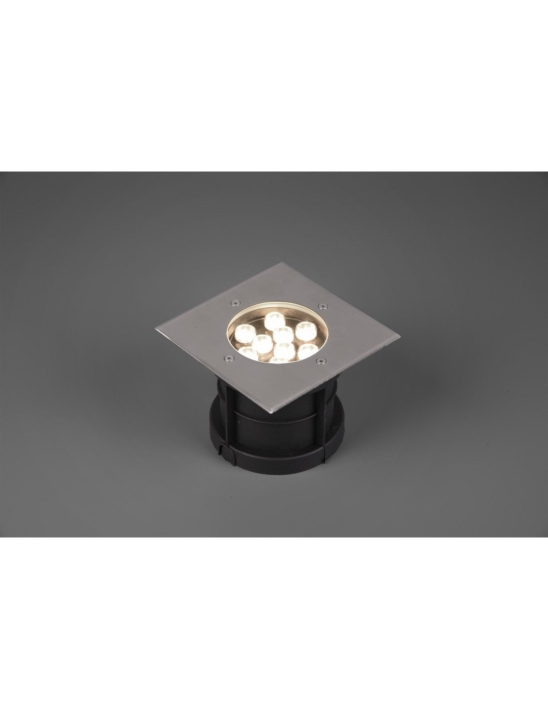Foco LED empotrable transitable IP65 Níquel Belaja 16x16 cm Trio Lighting