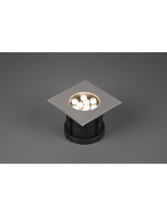 Foco LED empotrable transitable IP65 Níquel Belaja 16x16 cm Trio Lighting