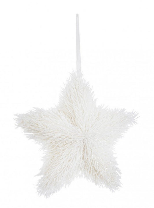 4x Colgante Estrella Blanca Brillante S
