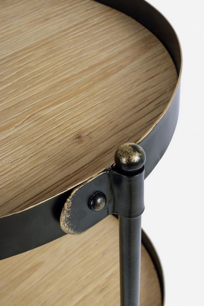 Carro Jerrod vintage de 3 estantes