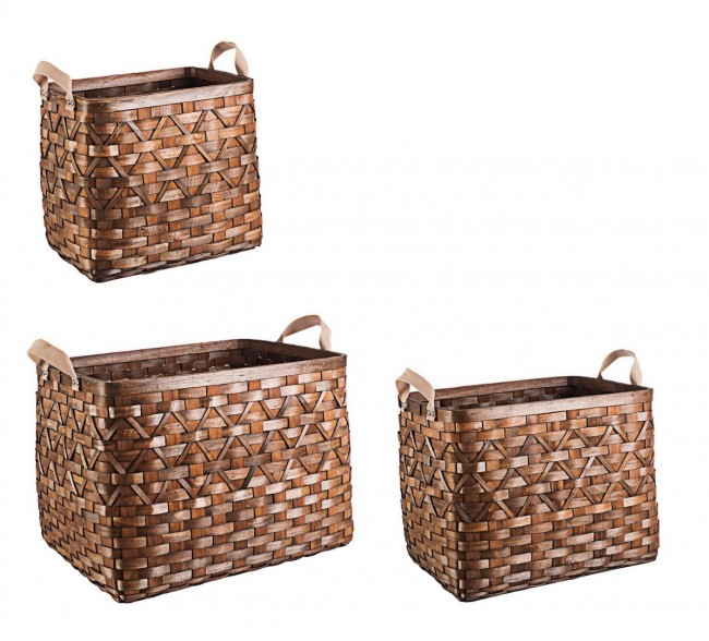 Set3 Cesta 2M Lisette Rett Marrón