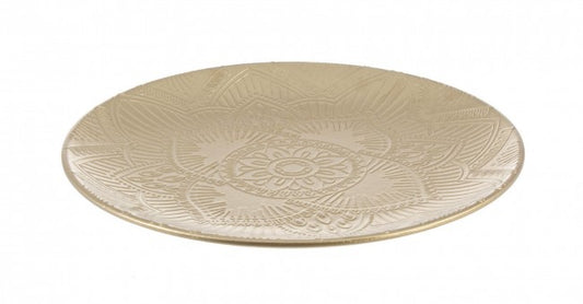 6x Plato Decorativo Mandalas A Oro D35