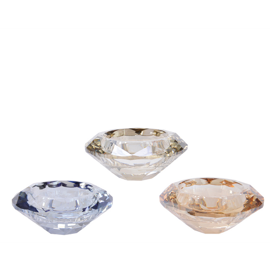 Portavelas de cristal Ø7 cm