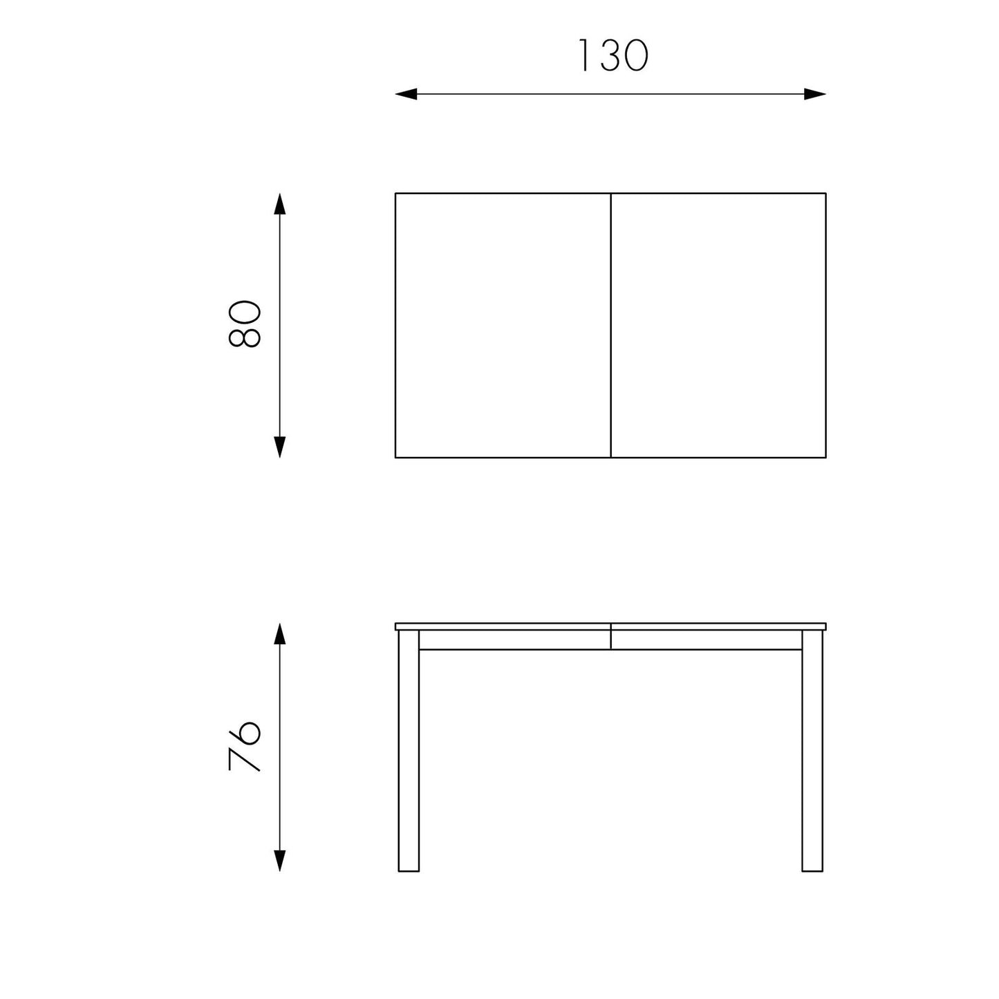 Mesa extensible de melamina gris claro 130/210x80x76h cm