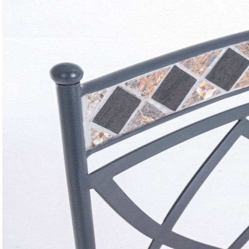 Silla de metal para exterior Berkley