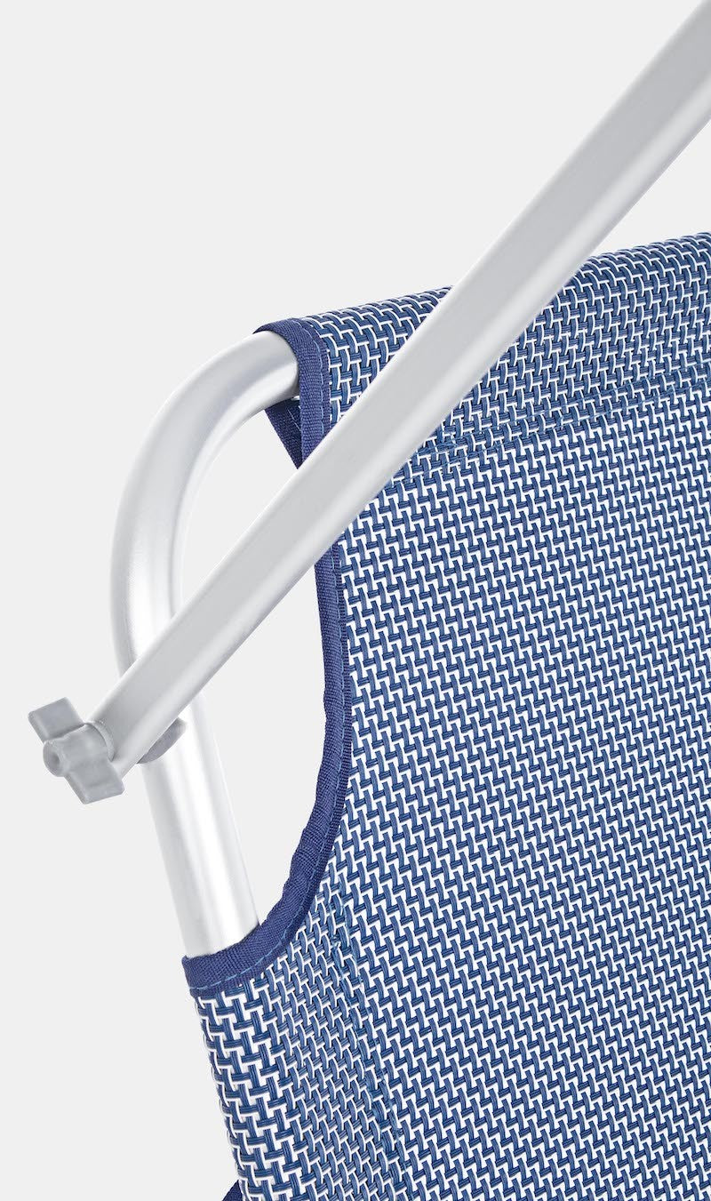 CAMA CON TECHO MIXTO AZUL CRUZADO