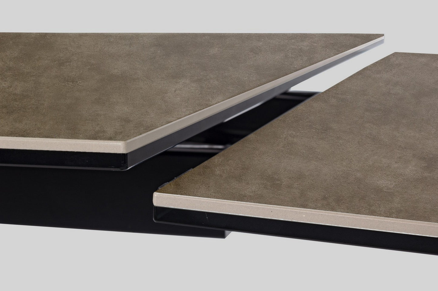 Mesa extensible Arzachel acero cerámico 160-240 x 90 cm