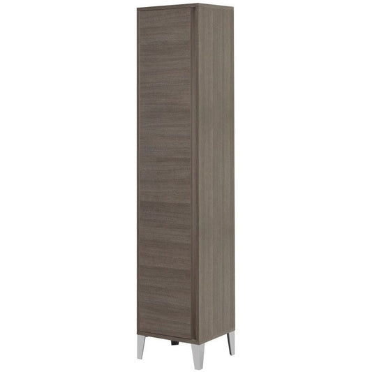 Armario para escobas de roble oscuro 45x35x h183cm