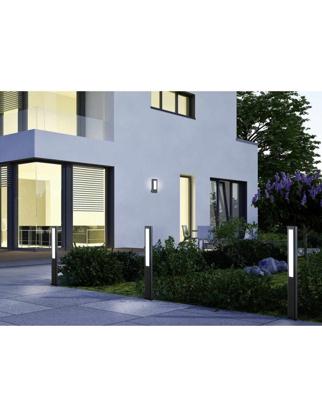Poste Exterior Rhine Led IP54 Antracita H100 cm Trio Lighting