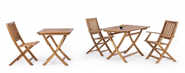 Mesa de jardín plegable rectangular 120x70x h73 cm