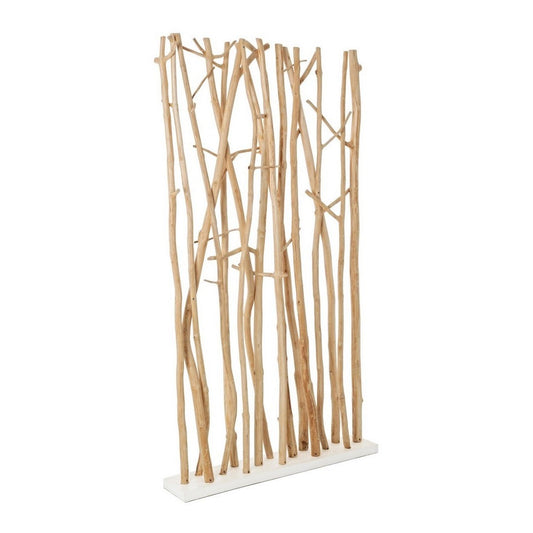 Biombo Aili en madera natural 100x18,5x180h cm