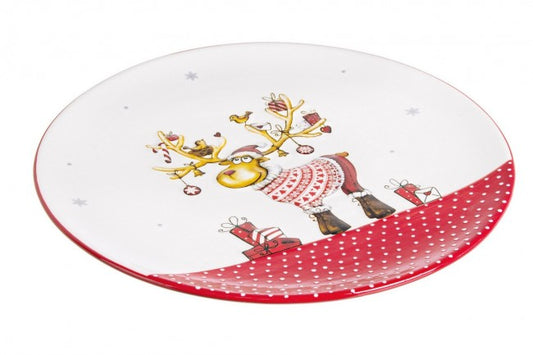 2x divertido plato de reno