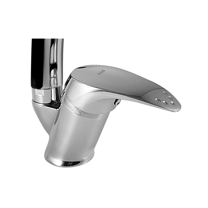 Rubinetto miscelatore da cucina canna in acciaio finitura cromo h.26x10,3 cm EFFEZ