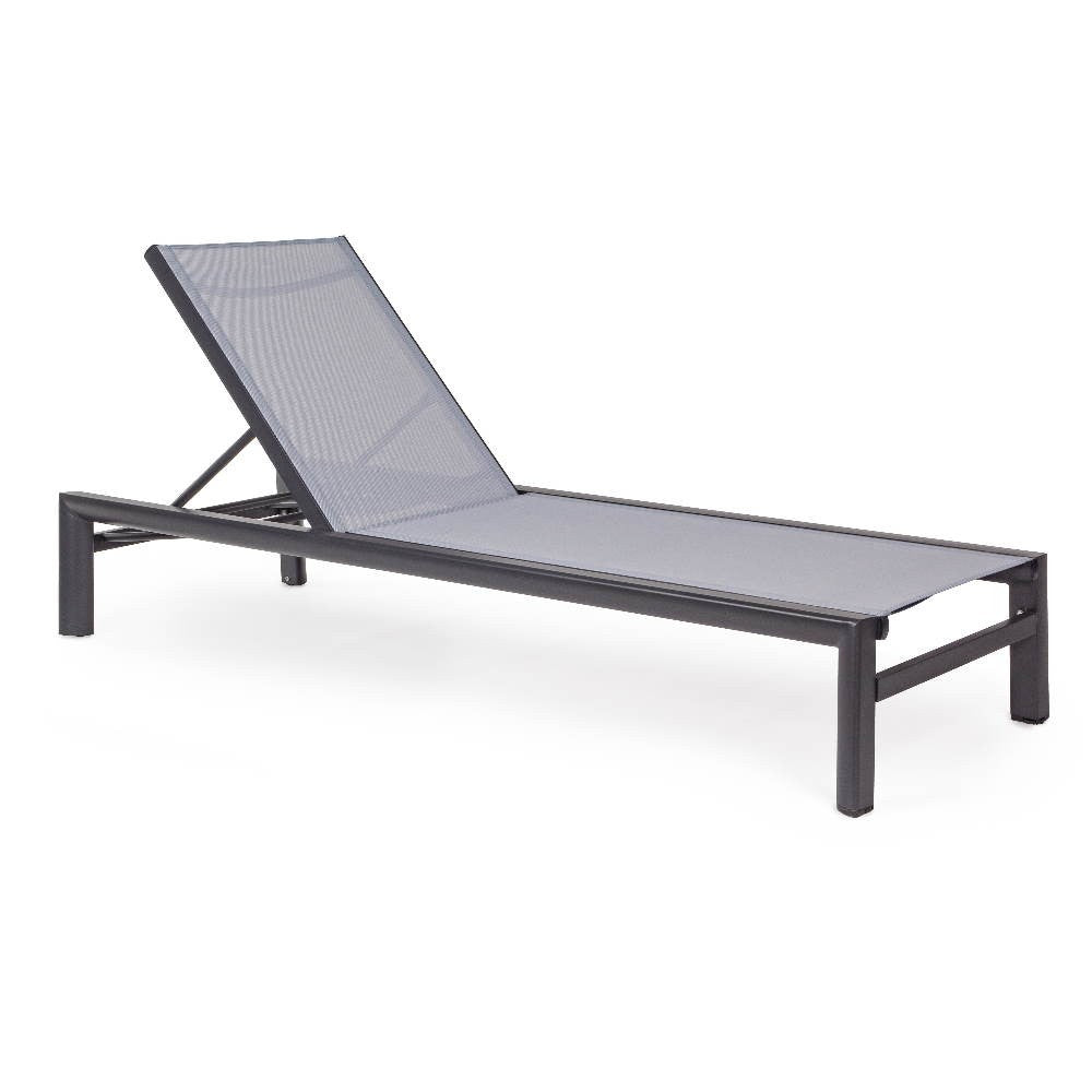 Tumbona Skipper Bizzotto con ruedas antracita