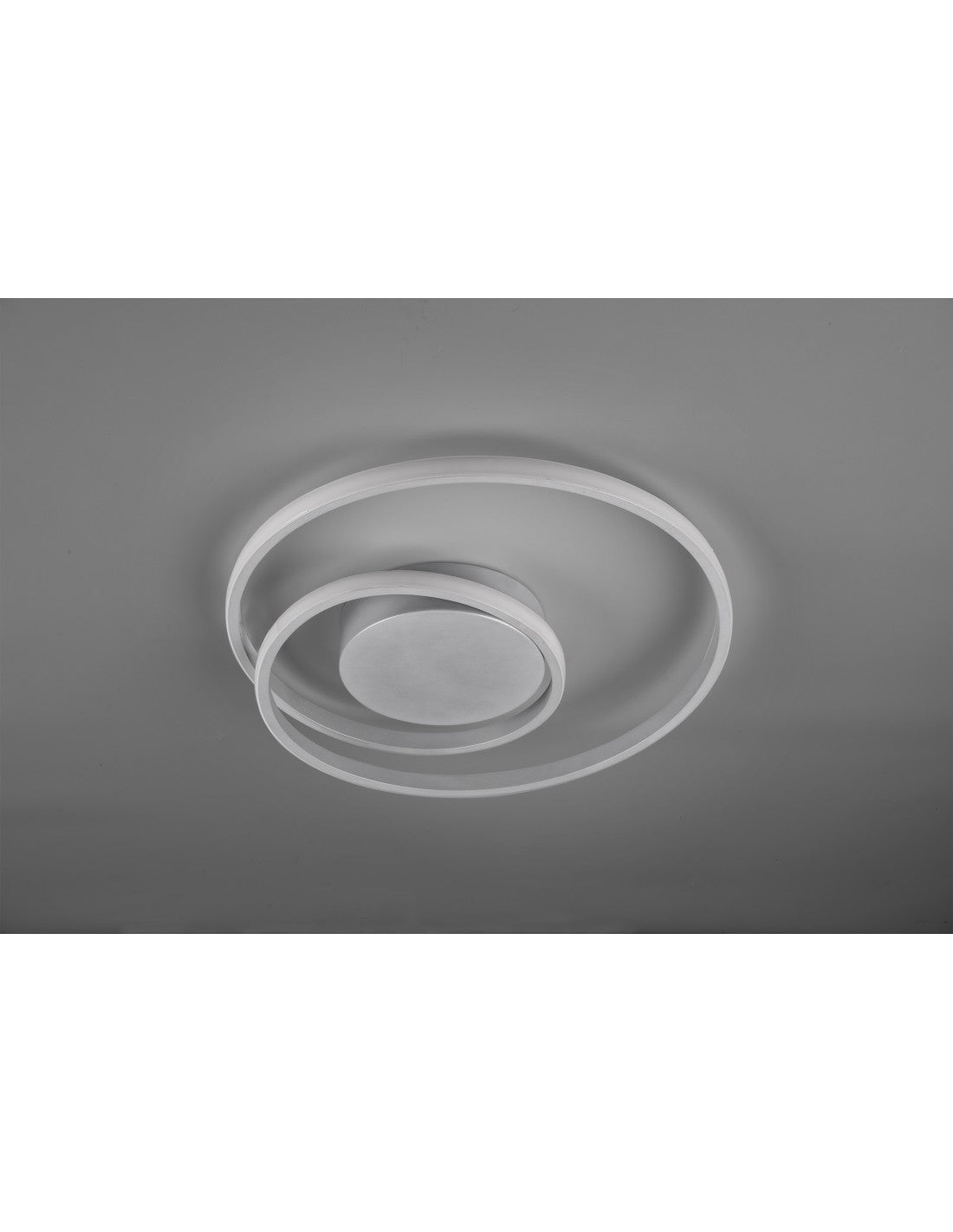 Zibal Plafón Espiral Aluminio LED 22w Regulable Ø39 cm Trio Lighting
