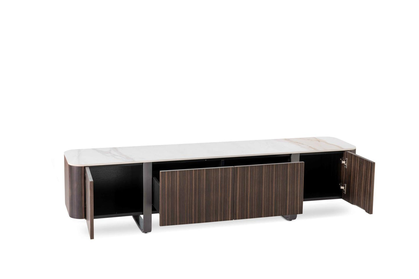 Mueble TV ébano dorado 40 cm x 180 cm Alt. 45 cm