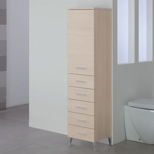 Toallero Larice con cajones de cinco puertas 35x34x h148,5 cm