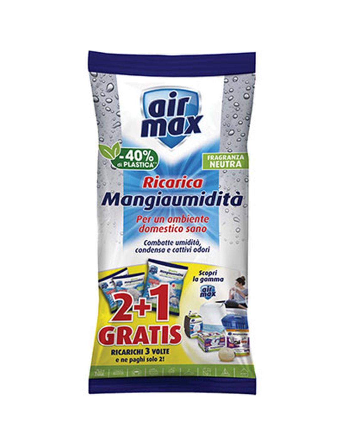 ¡Aire limpio y fresco con Airmax Sali Recarga Inodoro de 3xgr 450!