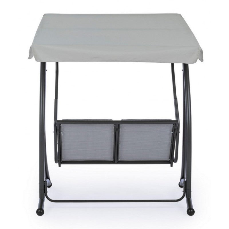 Columpio biplaza acero Antracita GRELY 145x120x h185 cm