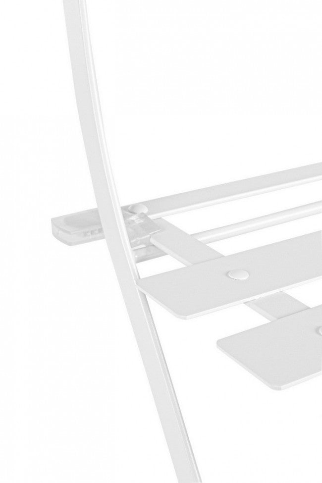 Bizzotto Conjunto de mesa y sillas de jardín Bizzotto blanco