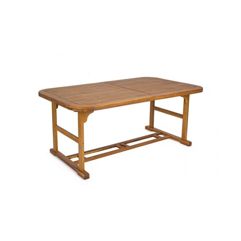 Mesa de exterior extensible Noemí de madera 180-240x100x h 74cm