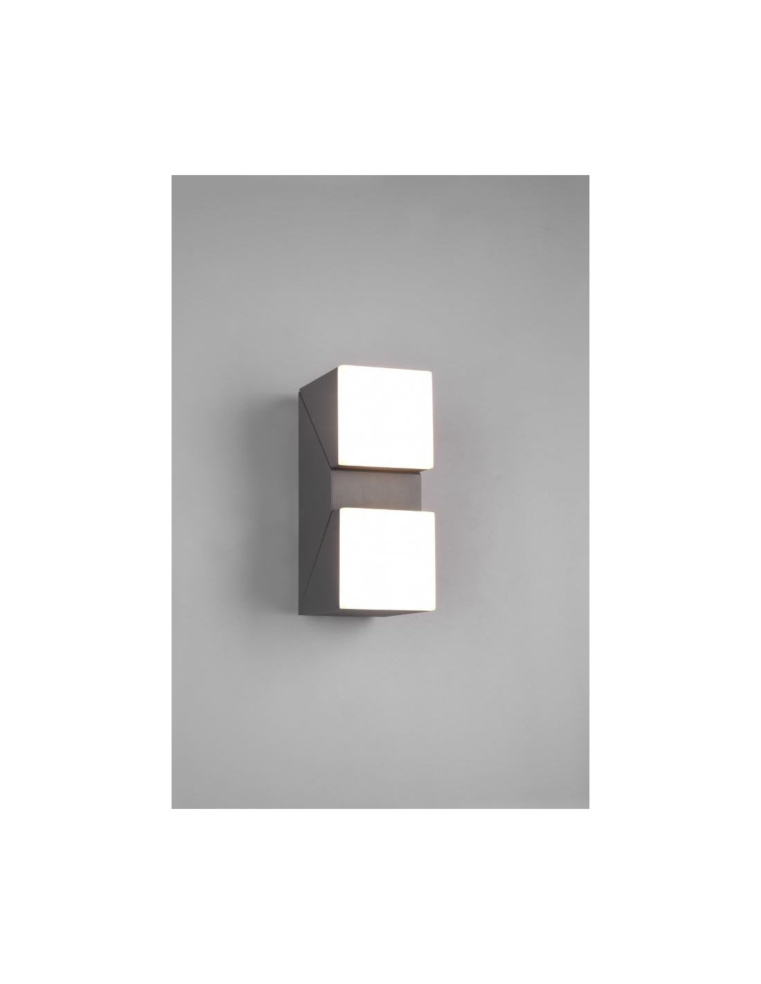 Aplique LED Doble Orientable Avon Antracita Aluminio IP54 Trio Lighting