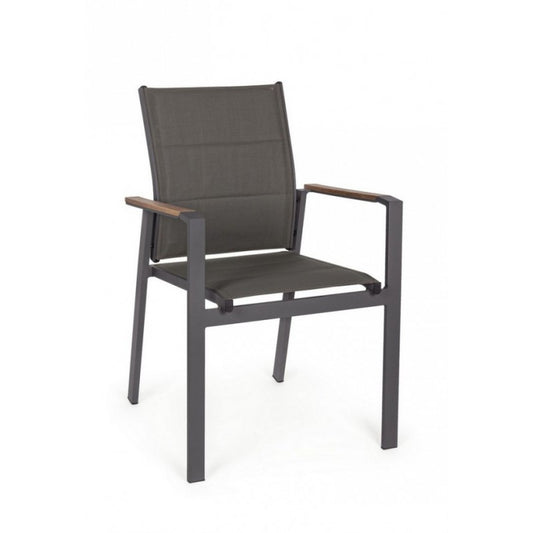 Silla de exterior Kubik aluminio antracita