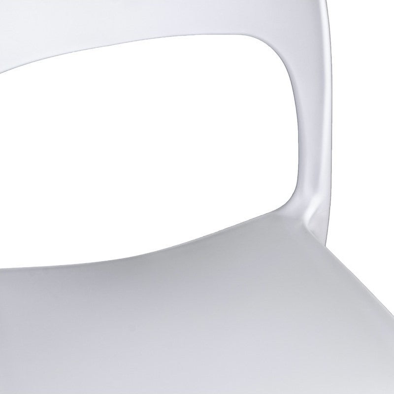 Silla De Jardín Risto De Polipropileno Blanco 47X52X H83 Cm