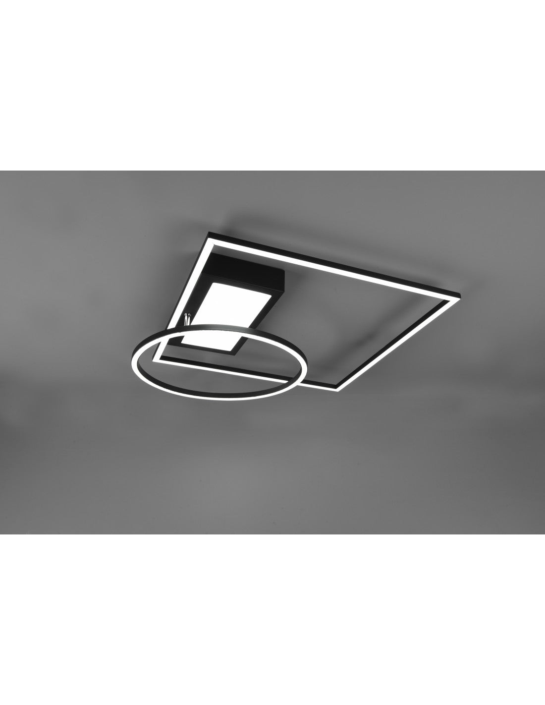 Downey Plafón Led 34w Negro L64 cm Regulable Trio Lighting