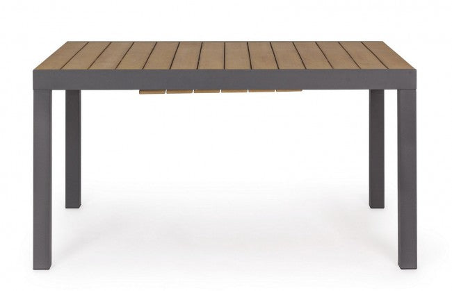 Mesa extensible Elias aluminio 140-200x90 cm