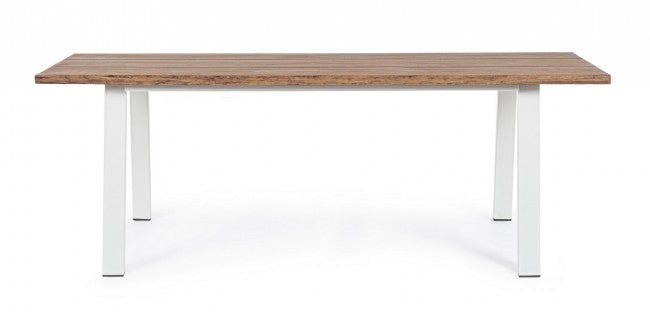 Mesa de jardín Oslo Blanco Natural 100x200 cm