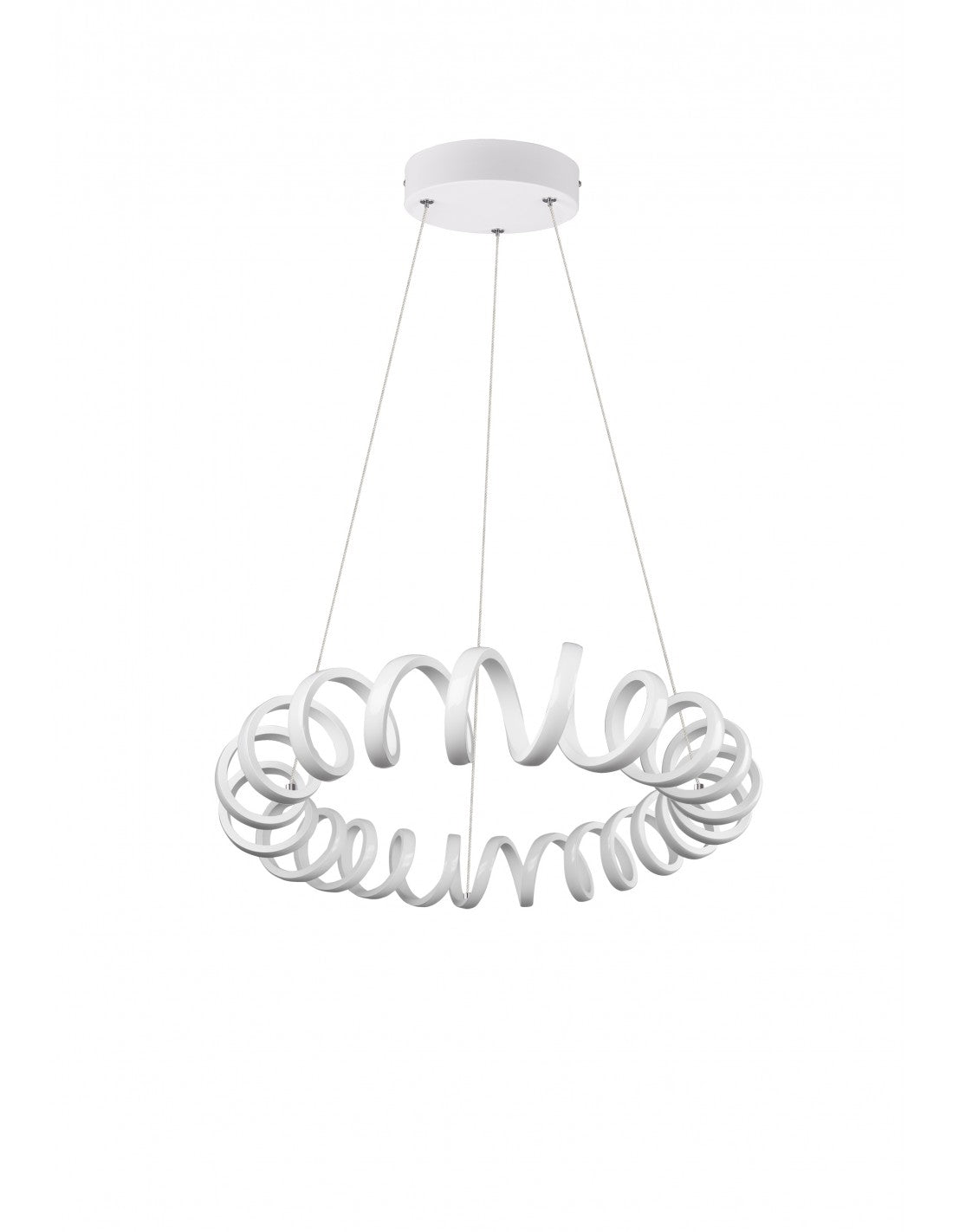 Suspensión LED Curl White Curl para iluminación trío de sala de estar