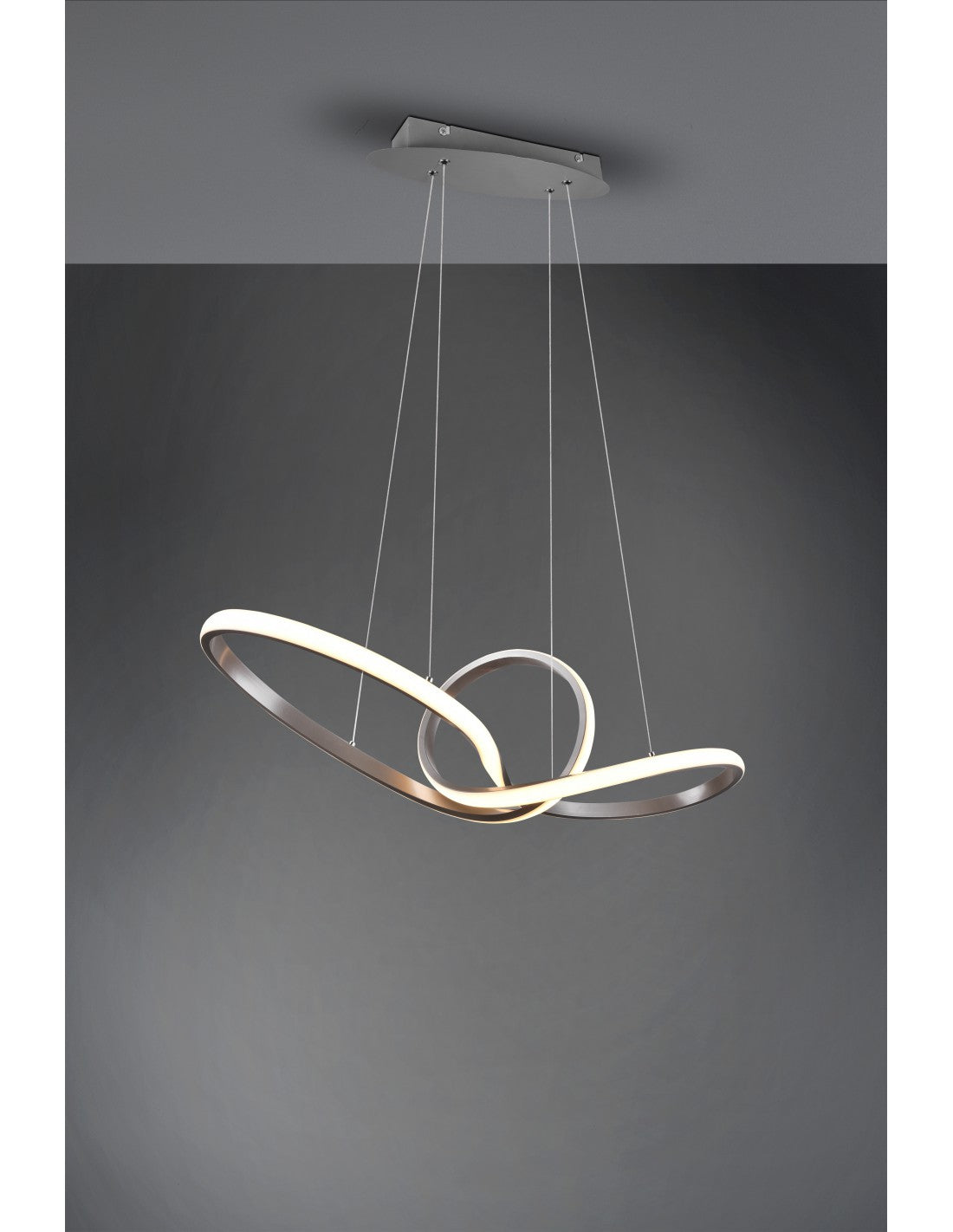 Sansa Colgante Led 28w Regulable Níquel L80 cm Trio Lighting