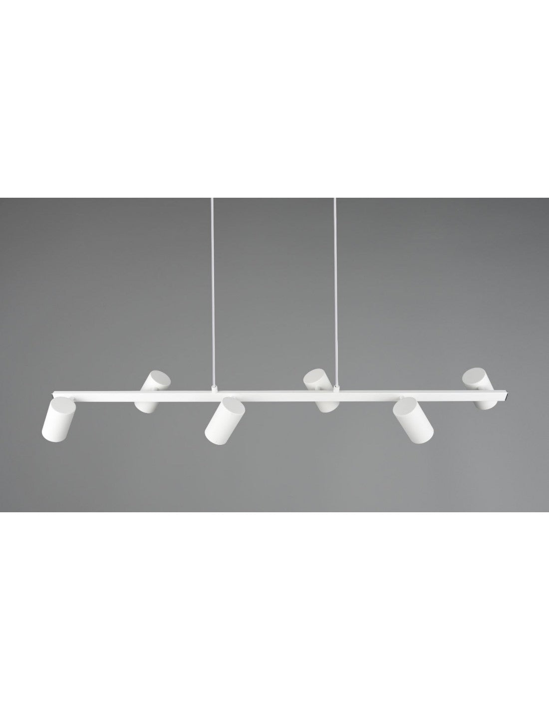 Araña Blanca 6 Focos Cilíndricos Regulables GU10 Marley Trio Lighting