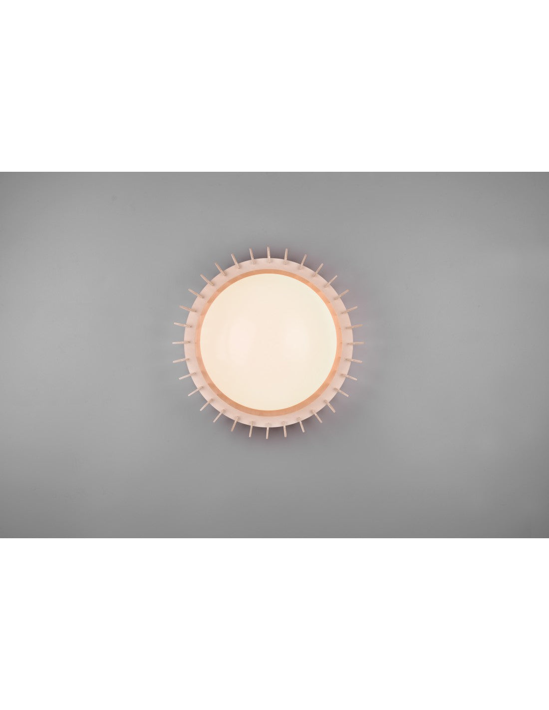 Lámpara de techo de madera natural LED Dimmer Mount Ø40 cm Trio Lighting