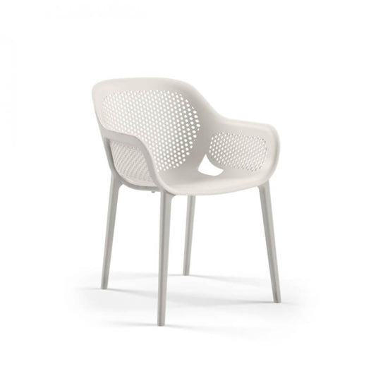 Sillón de diseño Atra gris blanco