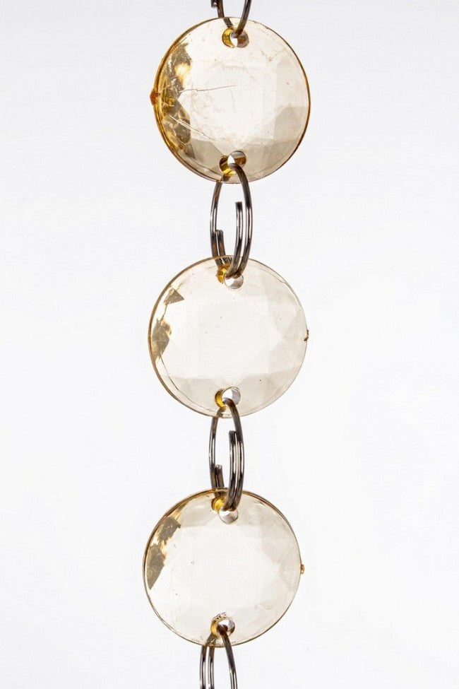 12x Cordel ámbar brillante 180 cm