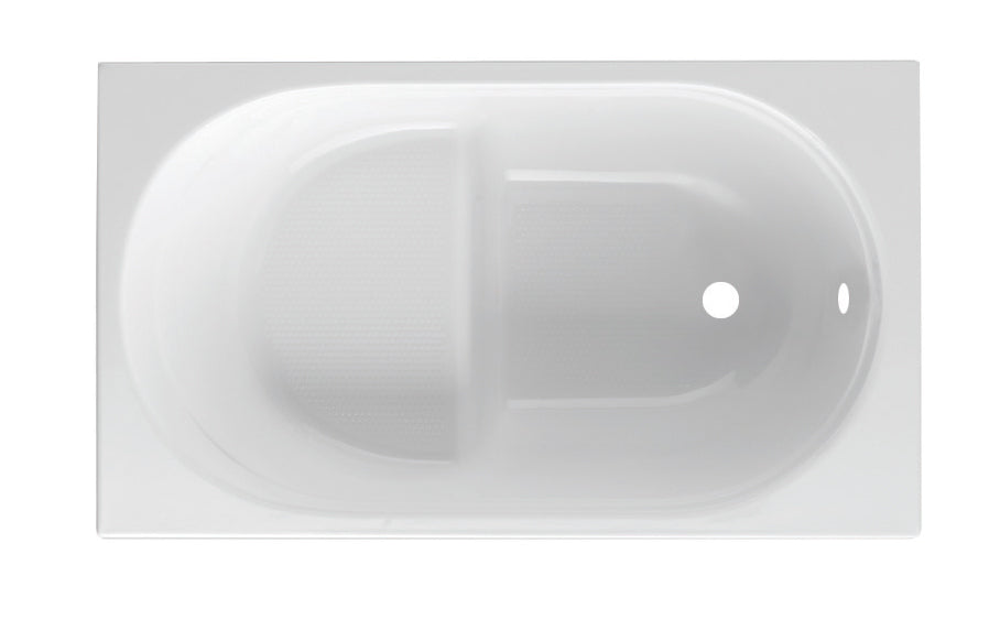 Casco bañera rectangular mod. Rubino con asiento - 120x70 cm sin panel