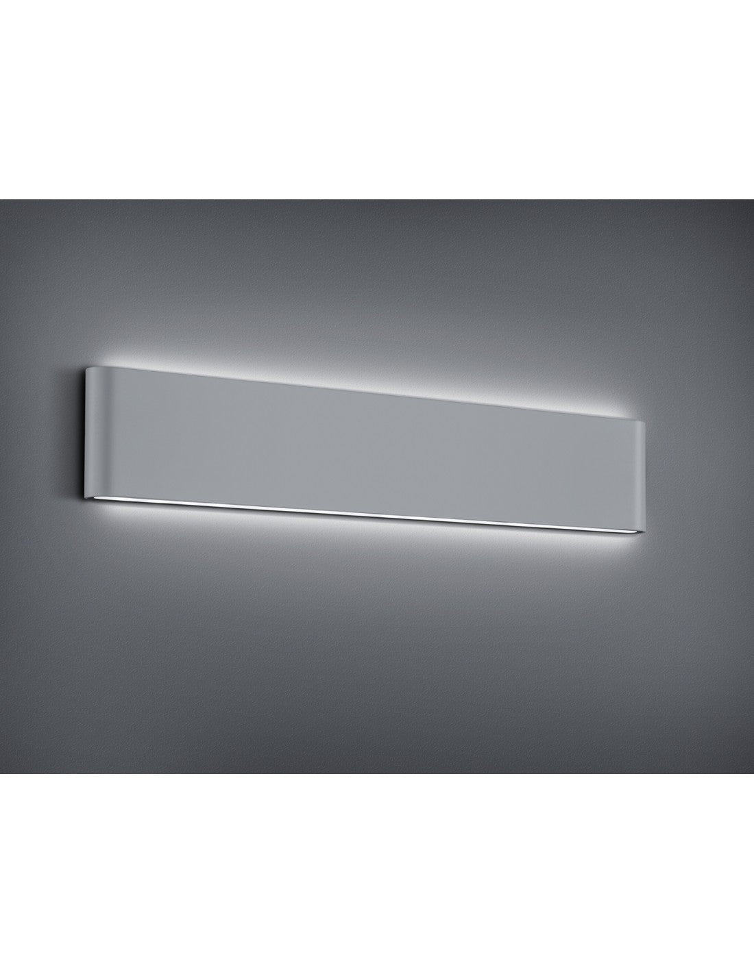 Thames II Aplique Rectangular LED Doble Luz IP54 Aluminio L46 cm Trio Lighting