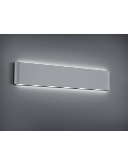 Thames II Aplique Rectangular LED Doble Luz IP54 Aluminio L46 cm Trio Lighting