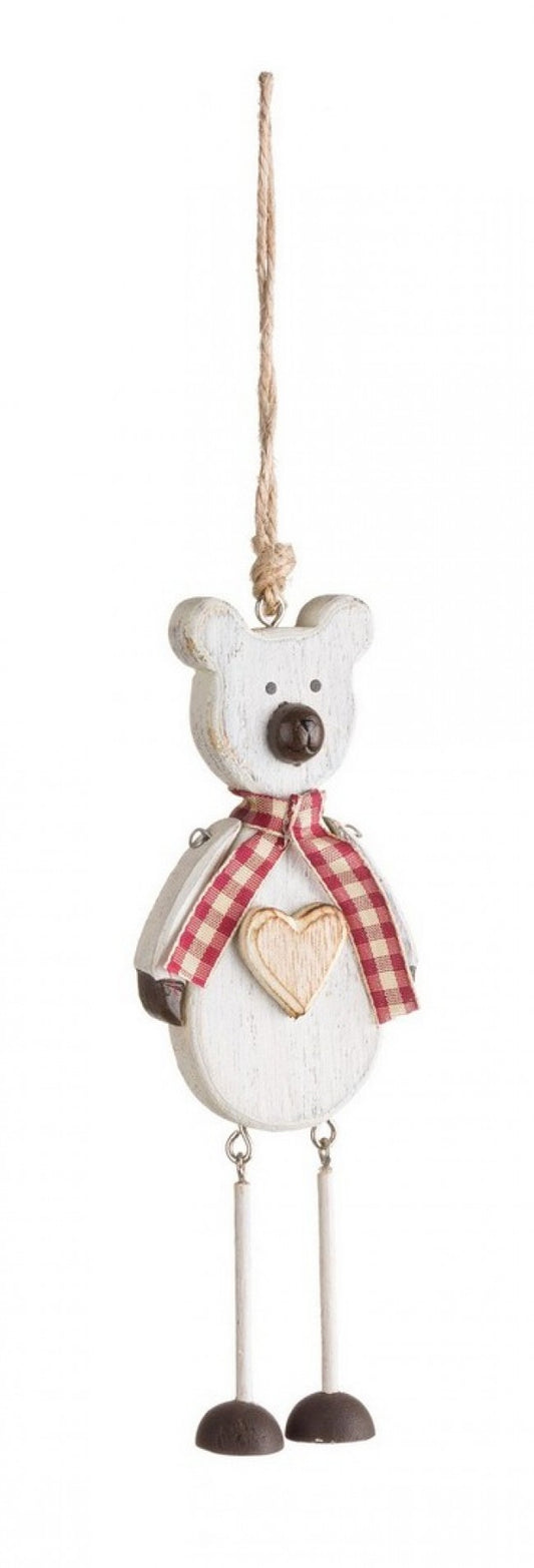 12x Colgante de peluche Felix blanco