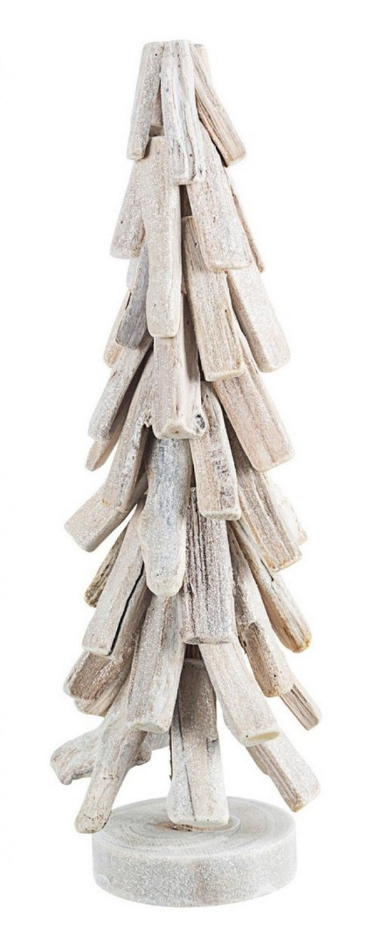 2x Soporte de palo de pino blanco Al.45