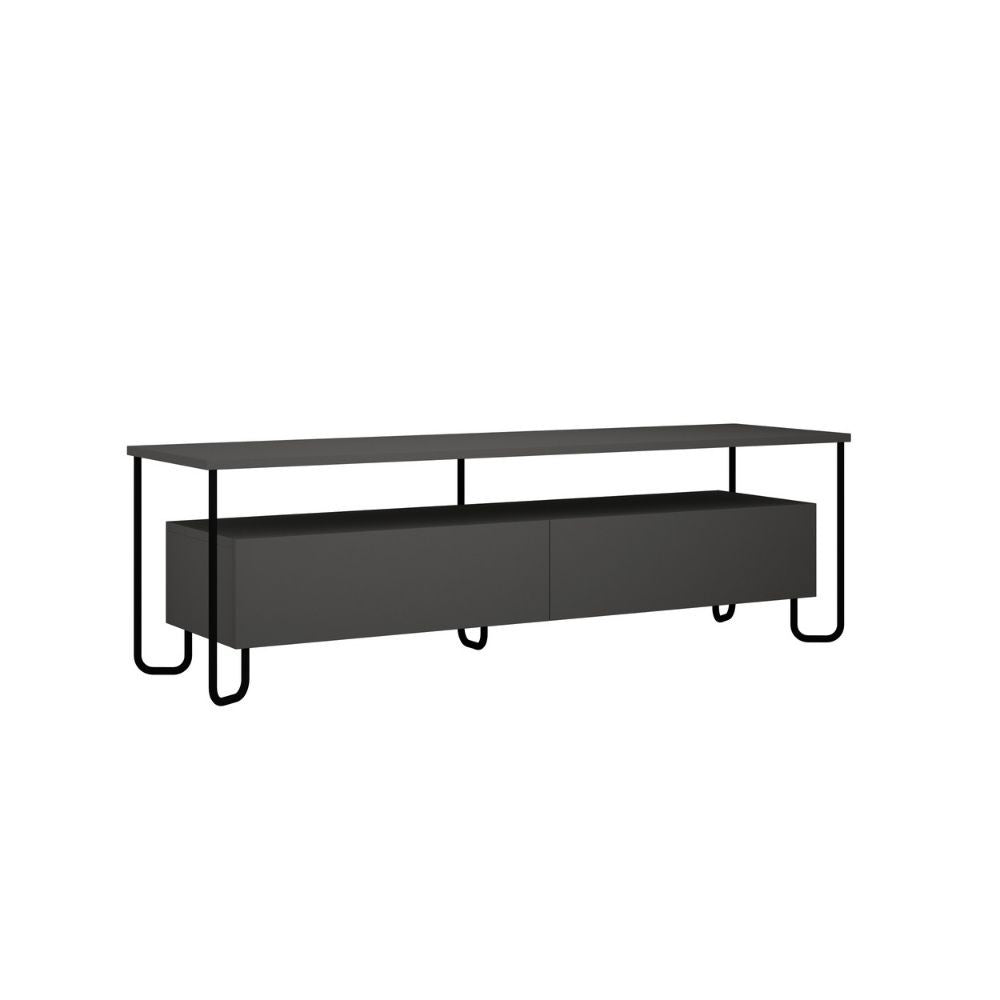 Mueble TV Cornea con dos puertas antracita