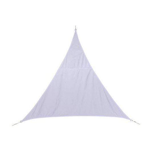 Toldo Triangular 5x5x5 m de Tela Impermeable - Color: Gris Tórtola